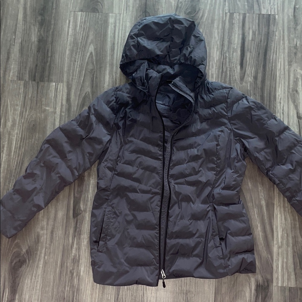 🔵32 Degrees Women's Hooded Puffer Jacket - Charcoal